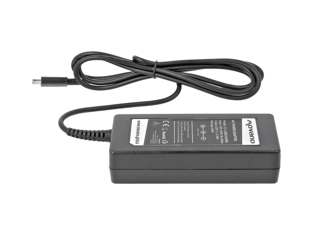 Polnilec za prenosnike HP / Toshiba / Acer / Asus / Lenovo / Dell, 45W / 20V / 2,25A / priključek USB-C - slika 3