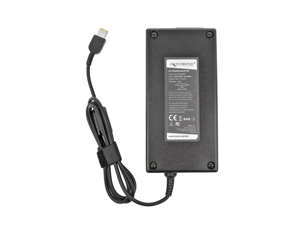 Polnilec za prenosnike Lenovo, 170W / 20V / 8,5A / pravokotni priključek - slika 5