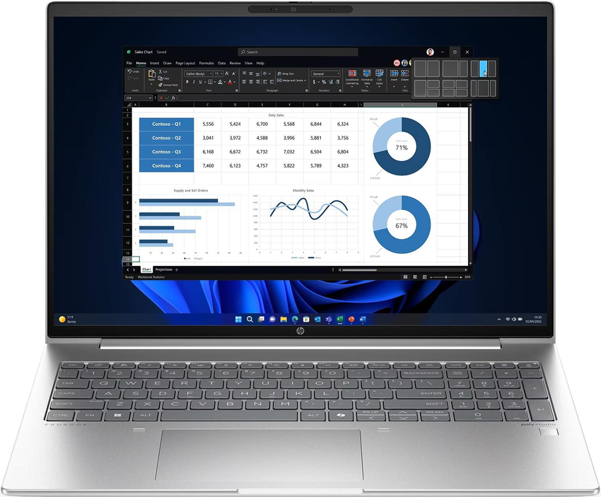 Intel Core Ultra 5 125U (1,3 - 4,3 GHz), 40,6 cm (16,0″) WUXGA (1920 x 1200) UWVA AG LED IPS, 16 GB DDR5-5600, SSD 512 GB M.2 PCIe NVMe, Intel Graphics (IGP), HDMI, 2x USB-C 3.2 Gen2 (20Gbps - DisplayPort), 2x USB-A 3.2 Gen1 (5Gbps), Gb LAN, Wi-Fi 6E, Bluetooth 5.3, Webcam, Fingerprint, Backlit Kbd., Microsoft Windows 10 Pro (64-bit)