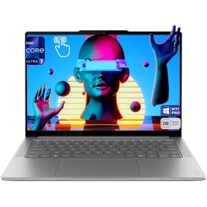 Intel® Core™ Ultra 7 255H / 2,0 GHz / 16-Cores (6C+(8c+2c)/16T) / 5,1 GHz Max Turbo Frequency, 32 GB LPDDR5 ONBOARD, 1 TB NVMe SSD, 35,6 cm (14,0″), Sijajni (BrightView, gloss), Touch, 3K / 3000 x 1876, Intel, HDMI, Thunderbolt, 2x USB, Backlit keyboard, Card reader, bluetooth, Microsoft Windows 11 Pro (64-bit)