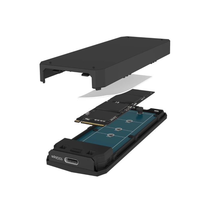 IcyBox E0019272 ohišje za M.2 NVMe SSD z vmesnikom USB-C 3.2 Gen 2 in RGB lučmi - slika 2