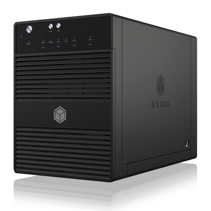 IcyBox IB-3740-C31 USB-C 3.1 zunanje ohišje za 4 3