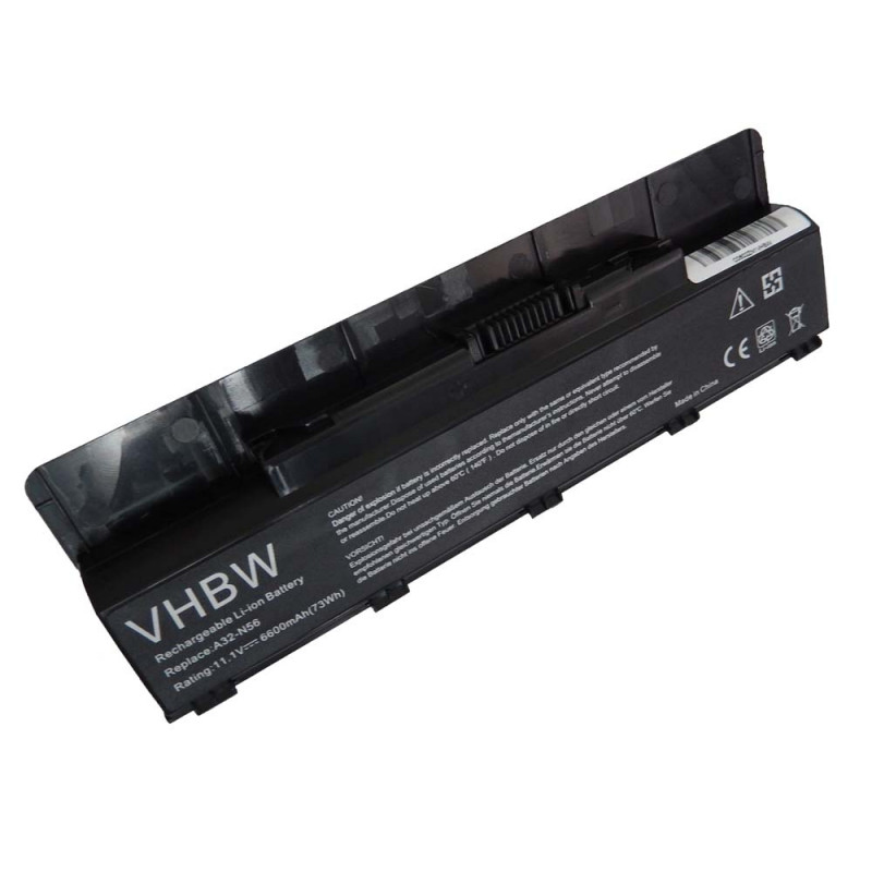 Baterija za Asus N46 / N56 / N76, 6600 mAh - slika 2
