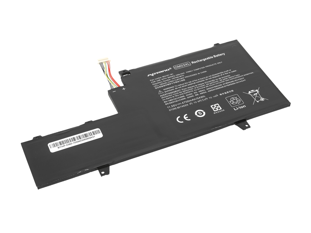Baterija za HP Elitebook X360 1030 G2, OM03XL, 4700 mAh - slika 2