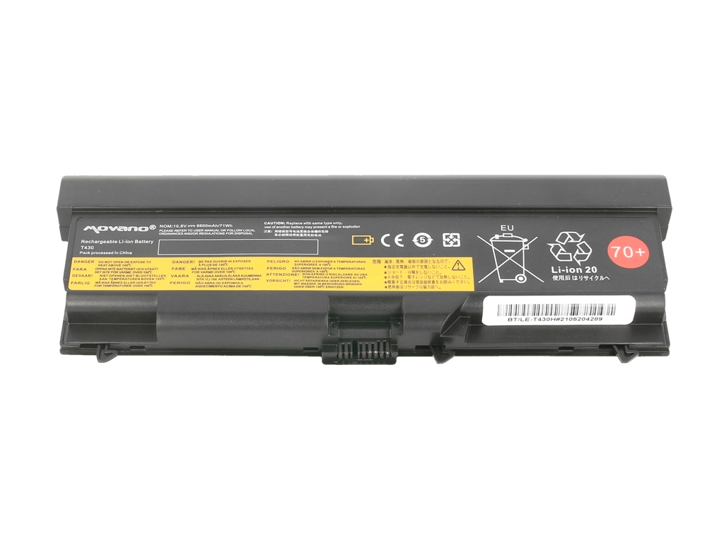 Baterija za Lenovo Thinkpad L530 / T530 / W530, 6600 mAh - slika 3