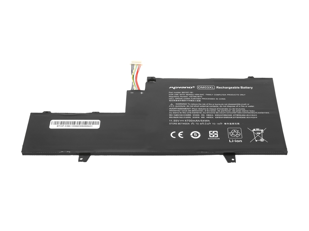 Baterija za HP Elitebook X360 1030 G2, OM03XL, 4700 mAh - slika 3