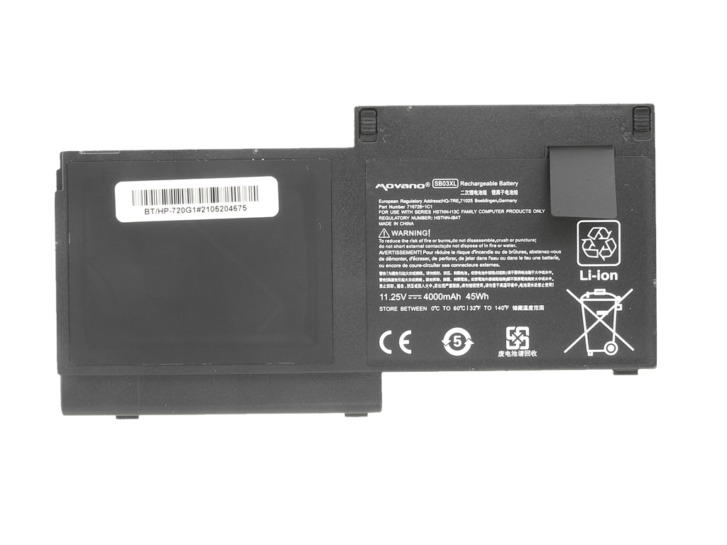 Baterija za HP EliteBook 720 G1 / 725 G1 / 820 G1, SB03XL, 4000 mAh - slika 4