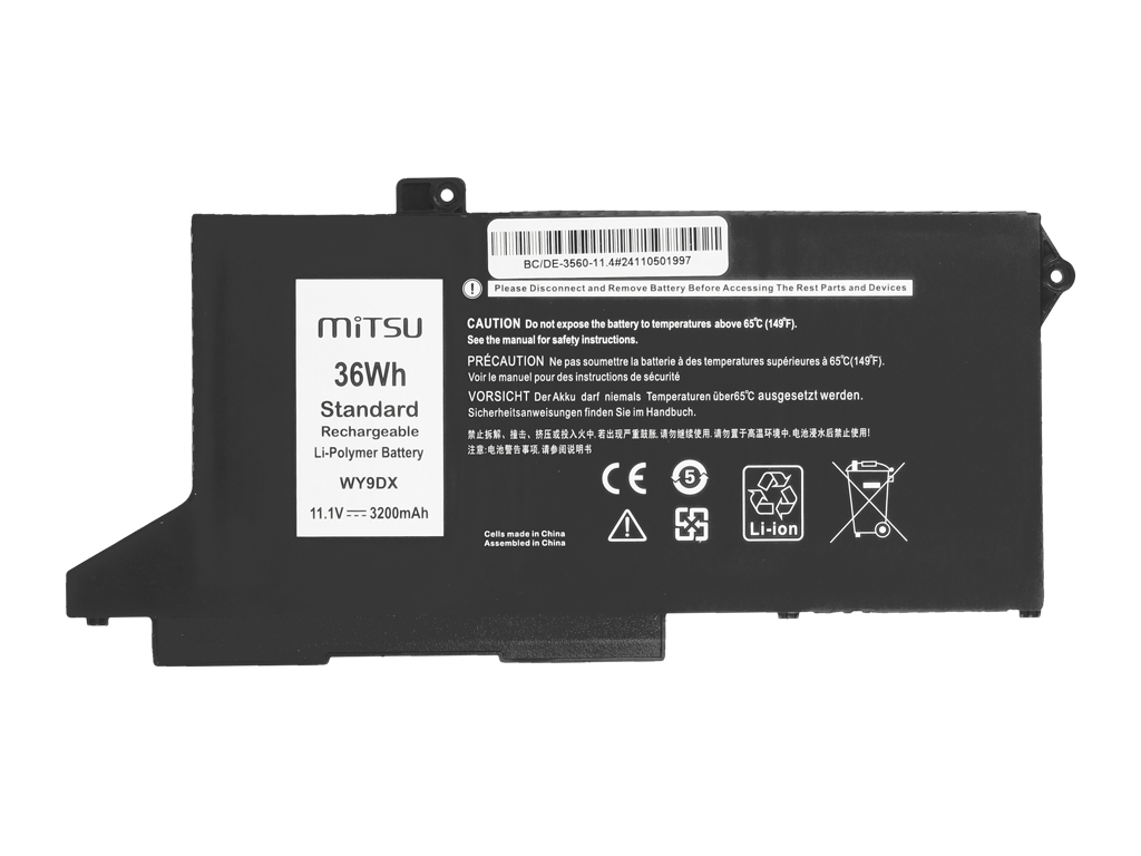 Baterija za Dell Latitude 14 5420 / Latitude 15 5520, 3200 mAh - slika 5