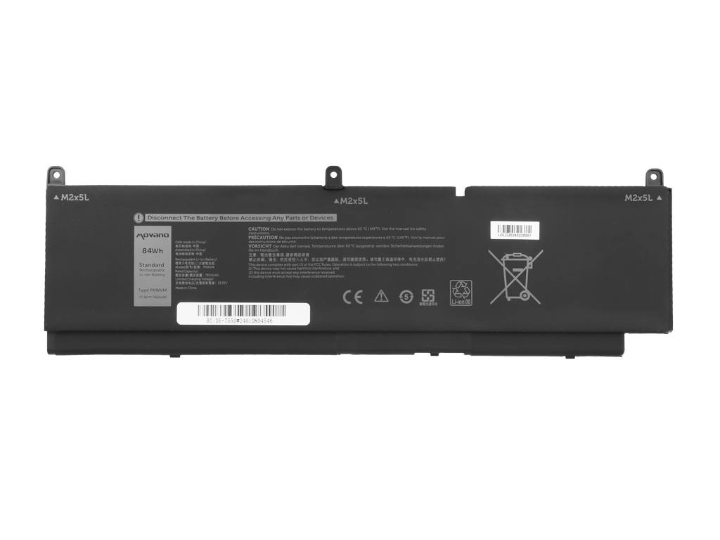 Baterija za Dell Precision 15 7550 / 15 7560 / 17 7760, 7400 mAh - slika 5