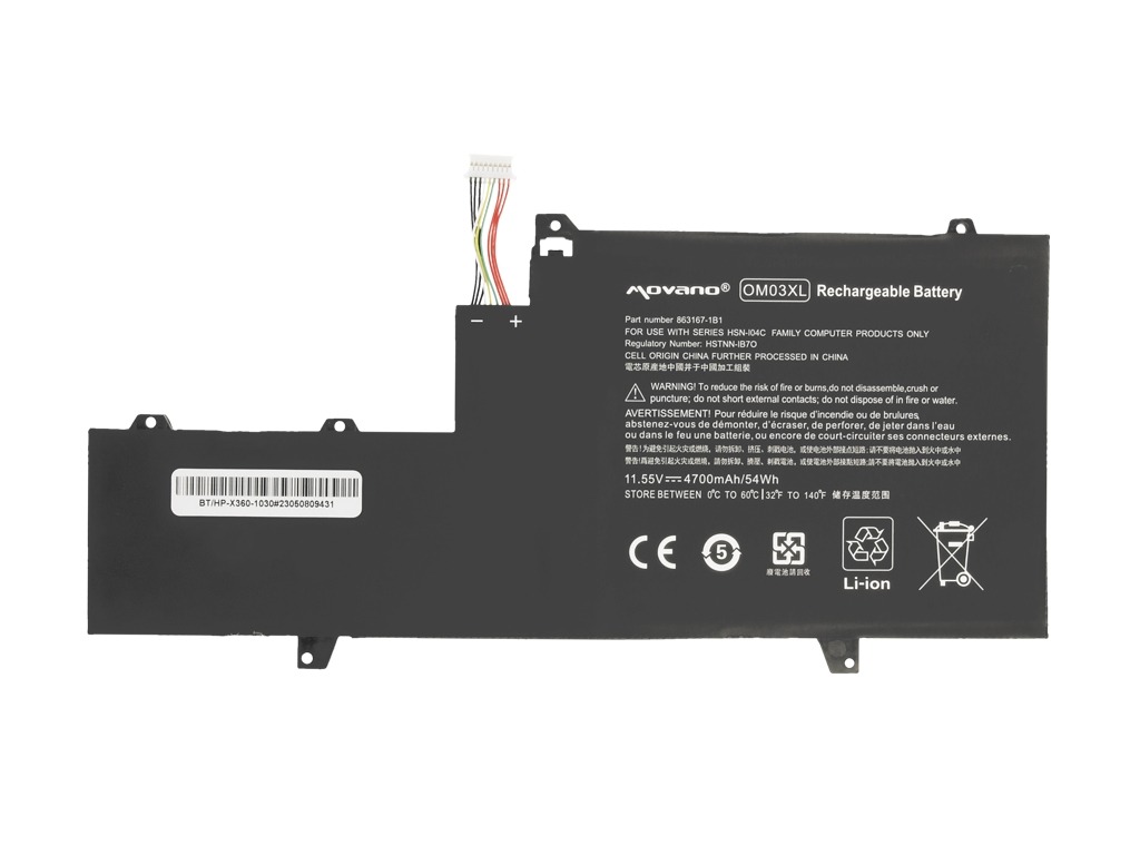 Baterija za HP Elitebook X360 1030 G2, OM03XL, 4700 mAh - slika 5