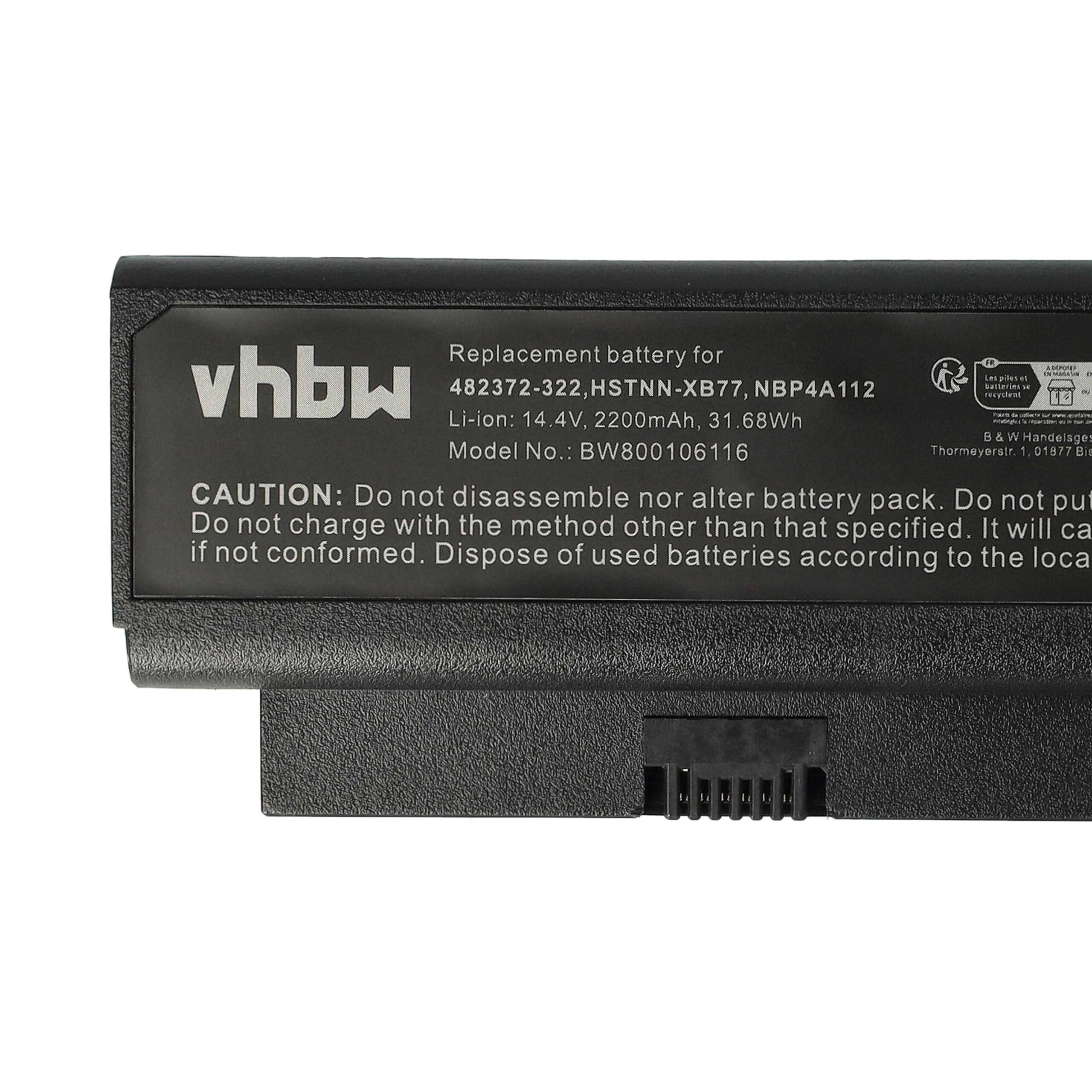 Baterija za HP Business Notebook 2230s / Presario CQ20, 2200 mAh - slika 6