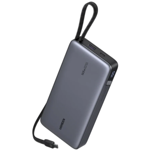 Ugreen 165W 25000mAh prenosna baterija z vgrajenim kablom