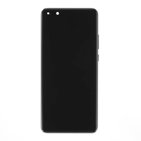 Steklo in LCD zaslon za Huawei P40 Pro, originalno (OEM), črno - slika 2