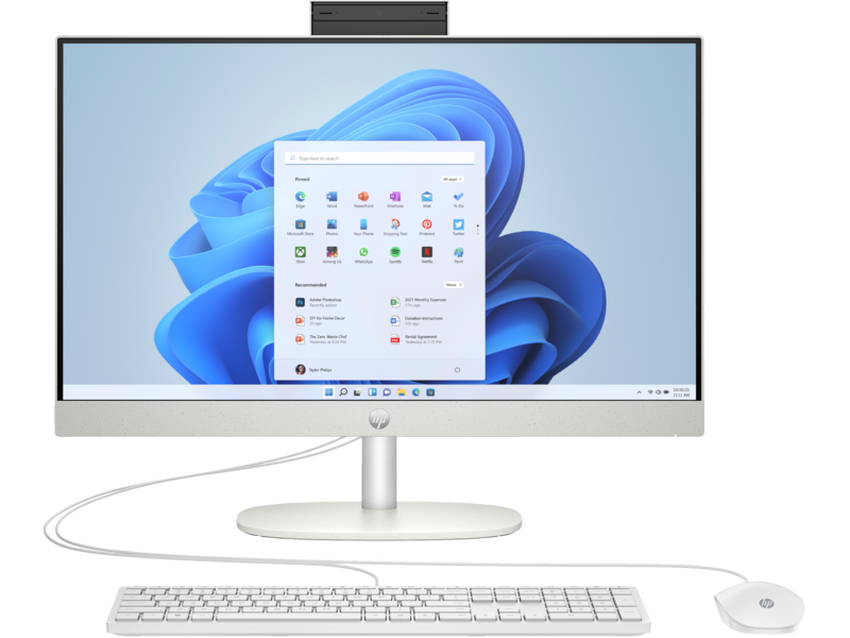 Intel Core i5-1335U (1,3 GHz), 16 GB (2x8GB) DDR4-3200, SSD 512 GB M.2 PCIe NVMe, 60,45 cm (23,8'') FHD (1920x1080) UWVA LED, Intel Iris Xe Graphics (IGP), HDMI, 1x USB-C 3.2 Gen1 (5Gbps), 2x USB-A 3.2 Gen1 (5Gbps), 2x USB-A 2.0, Wi-Fi, Bluetooth, Webcam, Wired, Microsoft Windows 11 Home (64-bit)