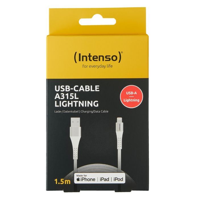 Intenso USB-A na Lightning kabel A315L, 1.5M - slika 3