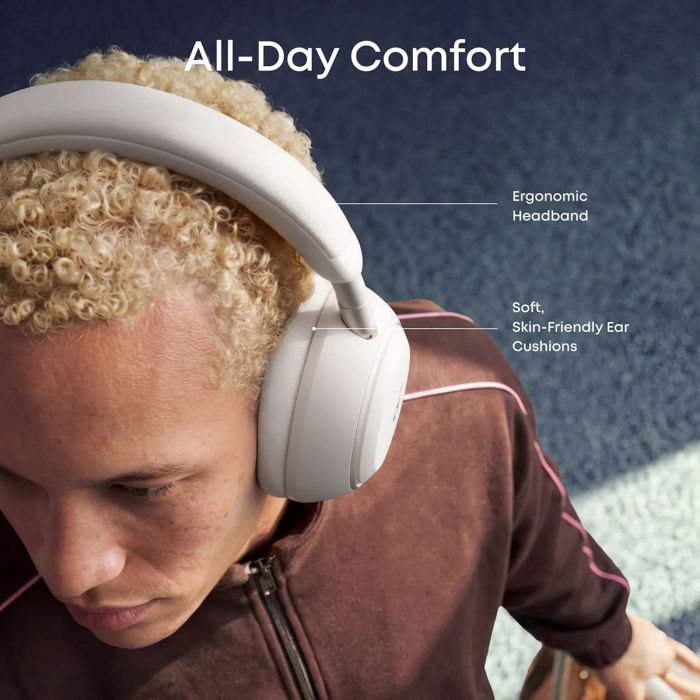 Anker Soundcore Space 2 naglavne Bluetooth slušalke, bele - slika 4