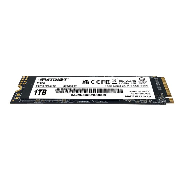 Patriot P320 1TB M.2 NVMe SSD PCIe Gen 3 x4 - slika 3