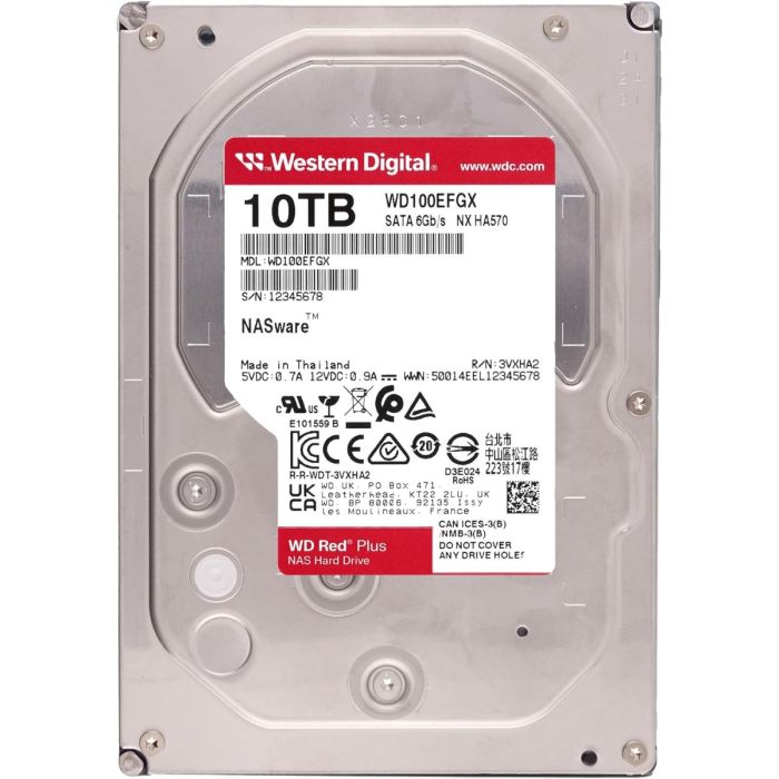 WD 10TB Red Plus 3,5" SATA 6Gb/s 7200rpm 512MB HDD disk - slika 3