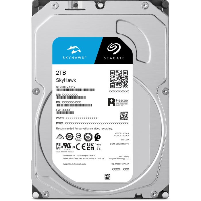 Seagate 2TB SkyHawk 3,5" SATA 6Gb/s 5400rpm 256MB HDD disk - slika 4