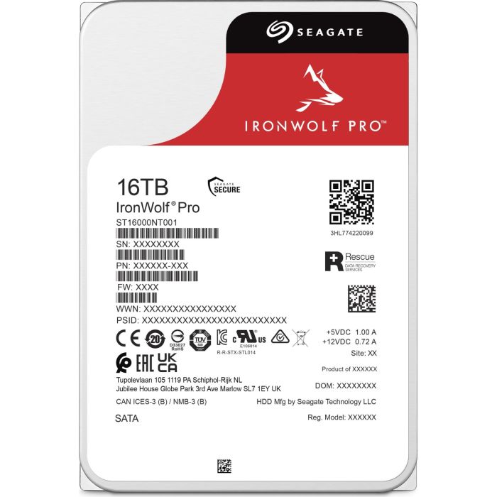 Seagate 16TB IronWolf PRO 3,5" SATA 6Gb/s 7200rpm 256MB HDD disk - slika 4