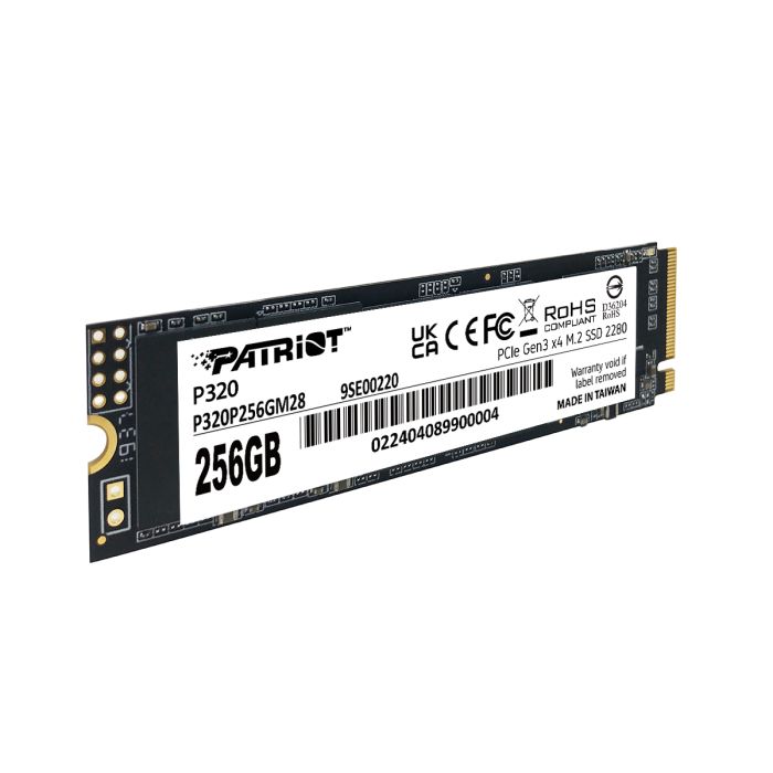 Patriot P320 256GB M.2 NVMe SSD PCIe Gen 3 x4 - slika 4