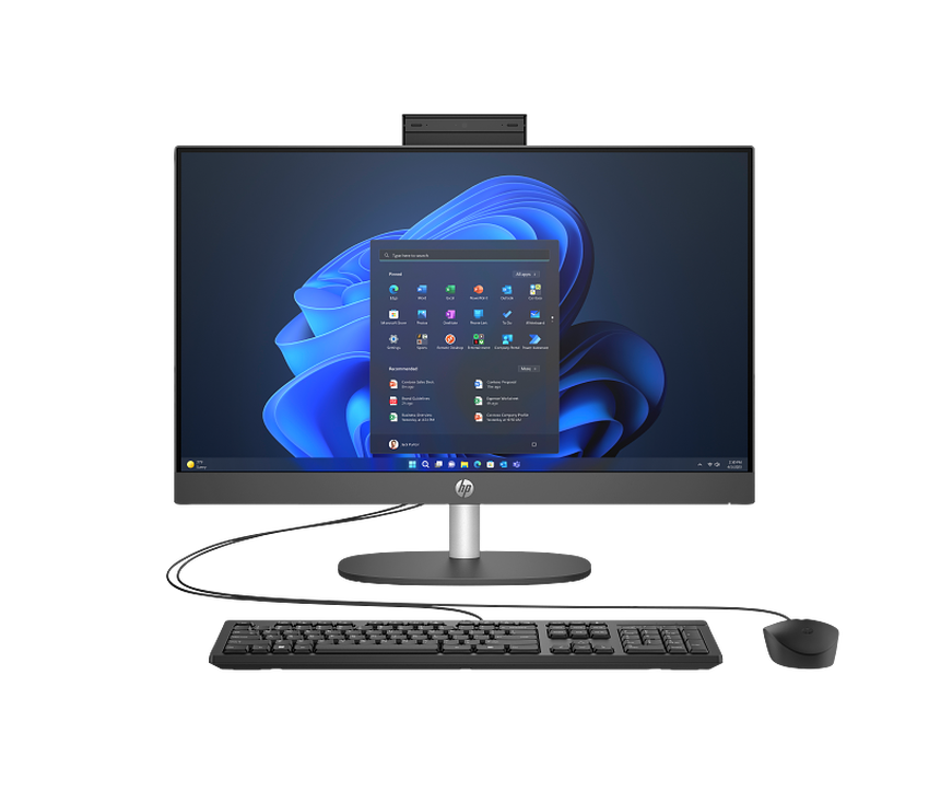 AMD Ryzen 7 7730U (2,0 GHz), 60,5 cm (23,8'') FHD (1920x1080) AG LED, 8 GB DDR4-3200, SSD 512 GB M.2 PCIe NVMe, AMD Radeon Graphics (IGP), HDMI, 1x USB-C Gen1 (5Gbps), 2x USB-A 3.2 Gen1 (5Gbps), 2x USB-A 2.0, Wi-Fi 6 (2x2), Bluetooth 5.3, Webcam, Wired Kbd., Microsoft Windows 10 Pro (64-bit)