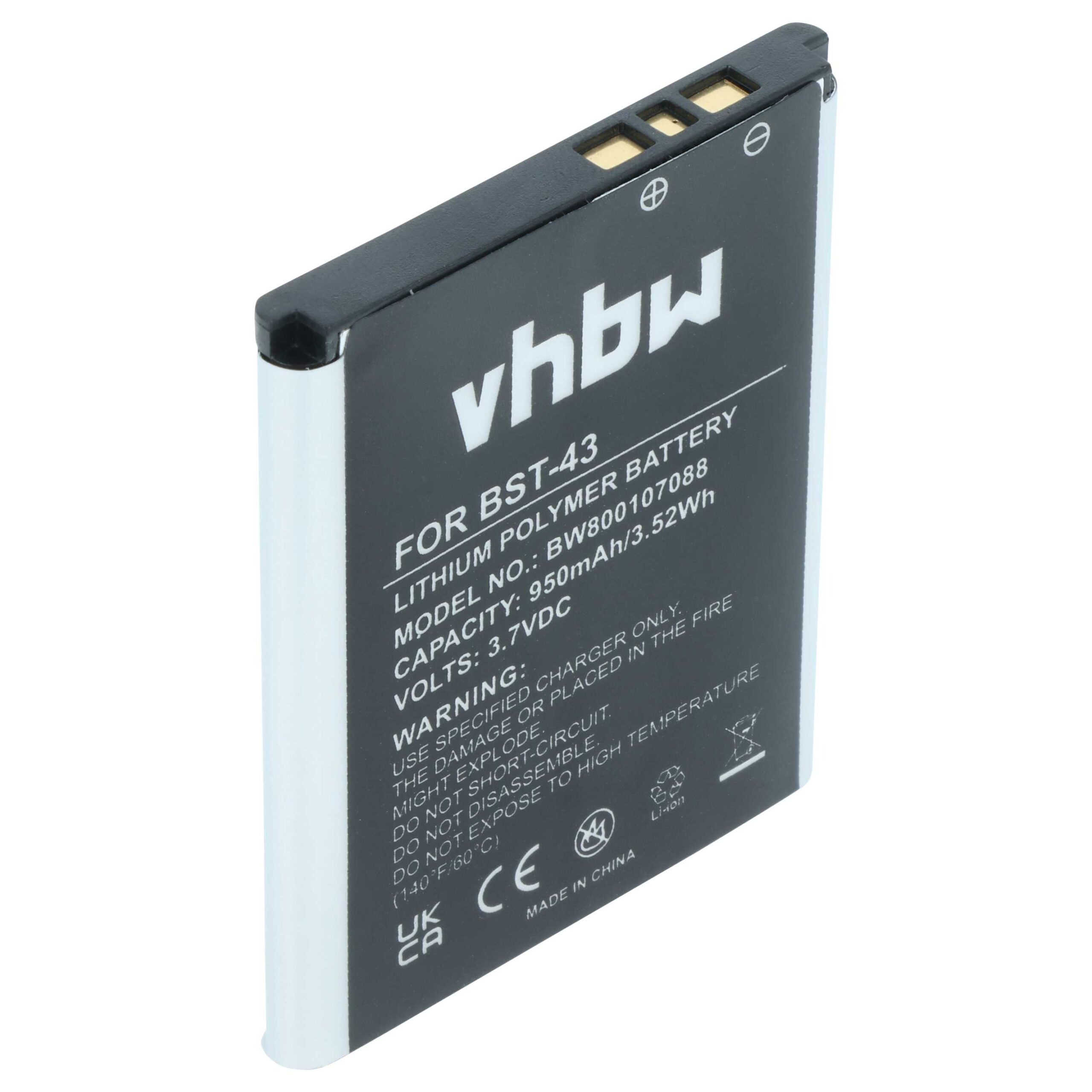 Baterija za Sony Ericsson Elm / Hazel / Yari / Txt, BST-43, 950 mAh - slika 2