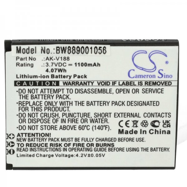 Baterija za Emporia TouchSmart, AK-V188, 1100 mAh - slika 3