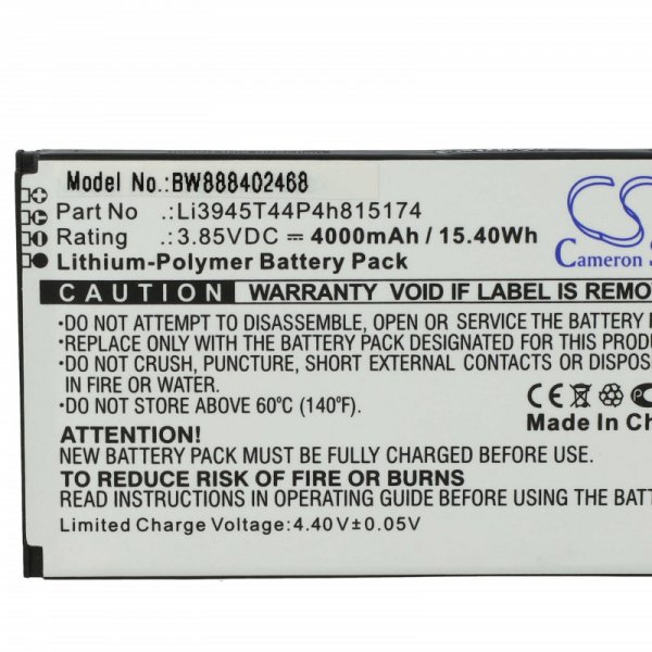 Baterija za ZTE MU500 / MU501, 4000 mAh - slika 3
