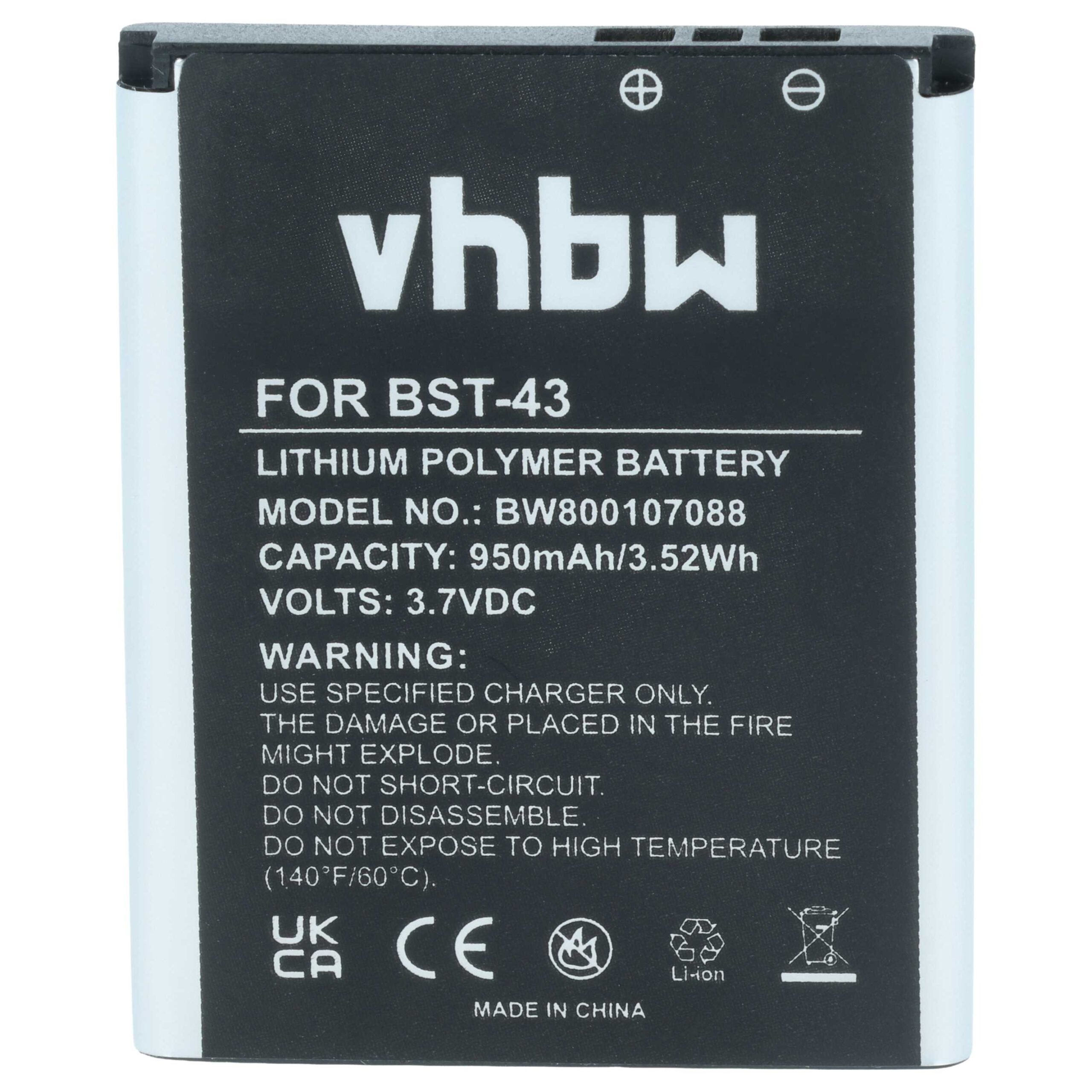 Baterija za Sony Ericsson Elm / Hazel / Yari / Txt, BST-43, 950 mAh - slika 4