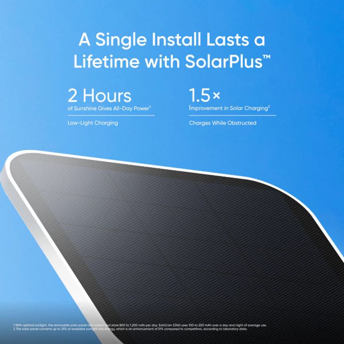 Anker Eufy Security SoloCam S340 zunanja brezžična kamera s solarnim panelom - slika 3