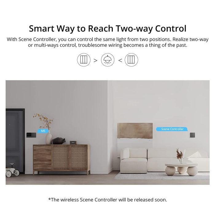 SONOFF pametno stensko stikalo Wi-Fi M5-1C-80, enojno - slika 3