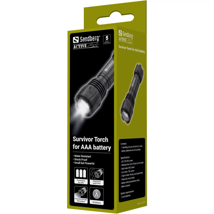 Sandberg Survivor Torch svetilka - slika 4