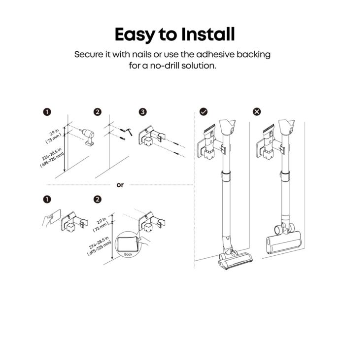 Anker Eufy stenski nosilec za sesalnik Eufy E20 - slika 4