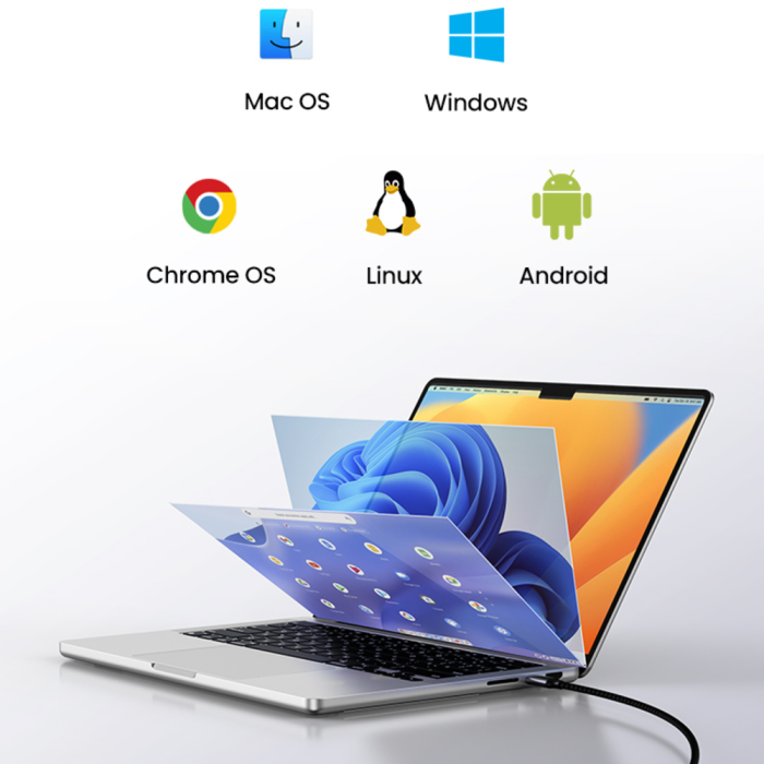 Ugreen 7v1 USB-C HUB HDMI+DP+USB+PD 100W - slika 2