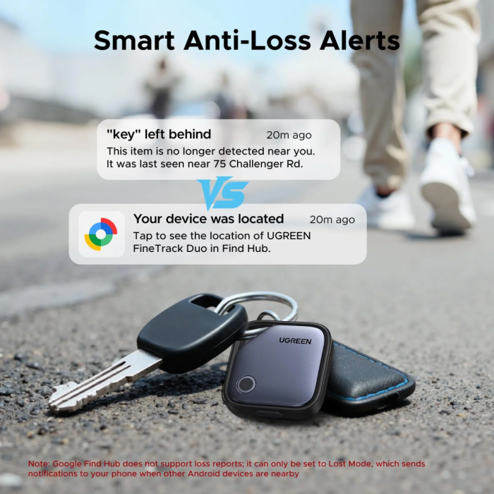UGREEN Finder Pro bluetooth sledilnik za iOS in Android 4-kosi - slika 2