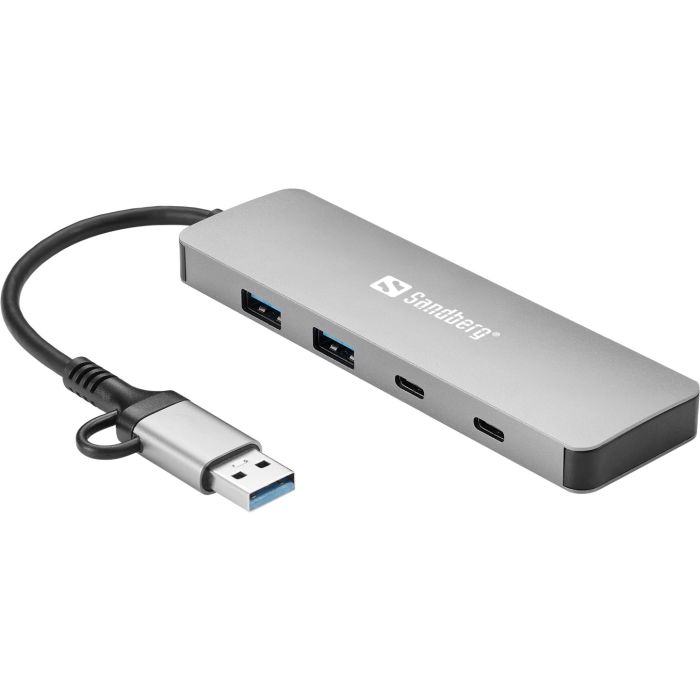 Sandberg USB-C/A v 2x USB-A + 2x USB-C Hub vozlišče - slika 2