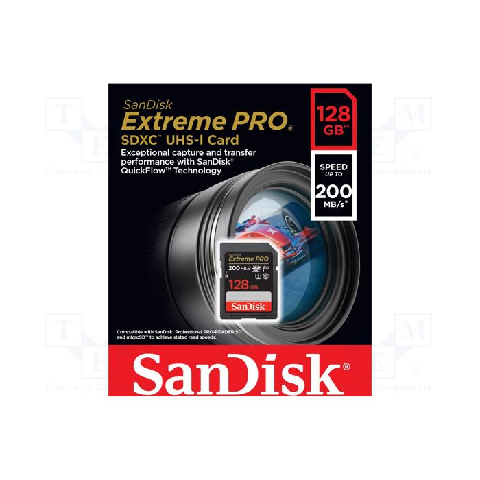 SanDisk 128GB Extreme PRO SDXC UHS-I spominska kartica - slika 3