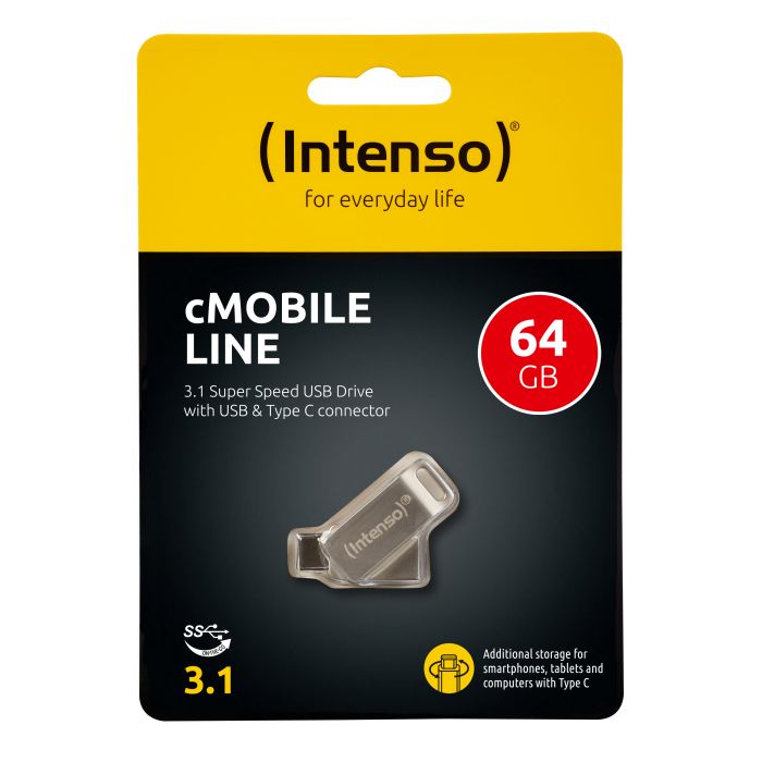 Intenso 64GB cMobile Line USB 3.0/ USB C spominski ključek - slika 3