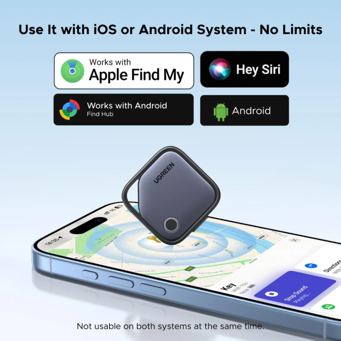 UGREEN Finder Pro bluetooth sledilnik za iOS in Android 4-kosi - slika 4