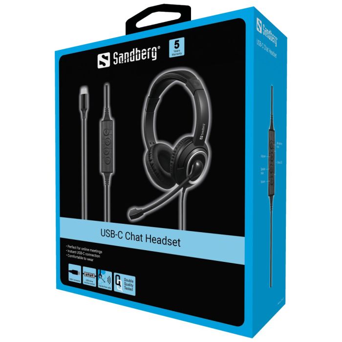 Sandberg USB-C Chat Headset naglavne slušalke - slika 4