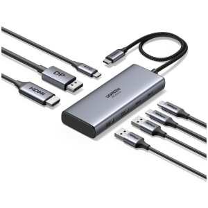 Ugreen 7v1 USB-C HUB HDMI+DP+USB+PD 100W