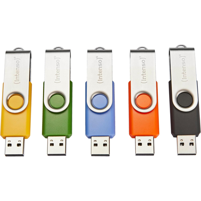 Intenso 5x64GB Basic Line USB 2.0 spominski ključki - Barvni