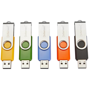 Intenso 5x16GB Basic Line USB 2.0 spominski ključki - Barvni