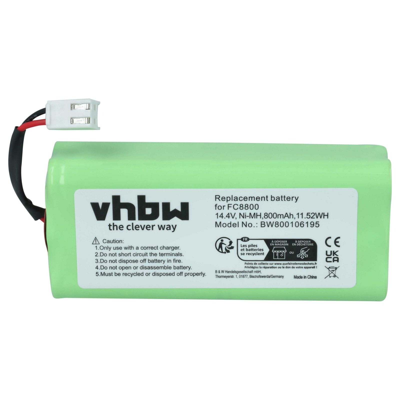 Baterija za Philips Easystar FC8800 / FC8802, 800 mAh - slika 4