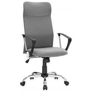SONGMICS pisarniški stol siv OBN034G01