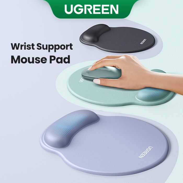 Ugreen ergonomska podloga za miško z naslonom za zapestje - zelena - slika 2