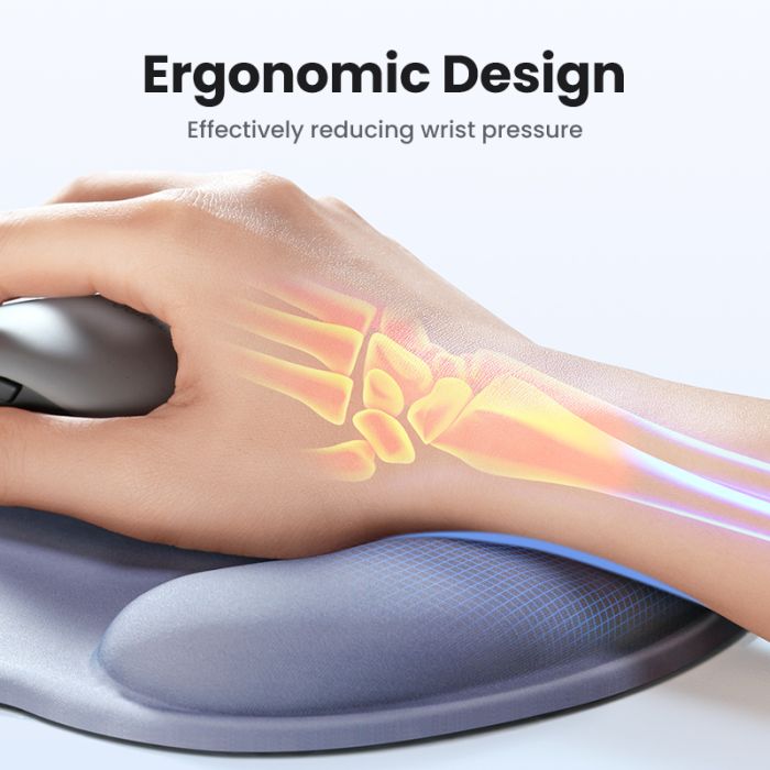 Ugreen ergonomska podloga za miško z naslonom za zapestje - sivo modra - slika 4