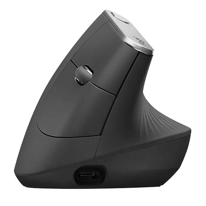Logitech ergonomska miška cordless MX VERTICAL bluetooth, unifying, USB-C - slika 4