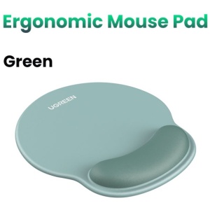 Ugreen ergonomska podloga za miško z naslonom za zapestje - zelena